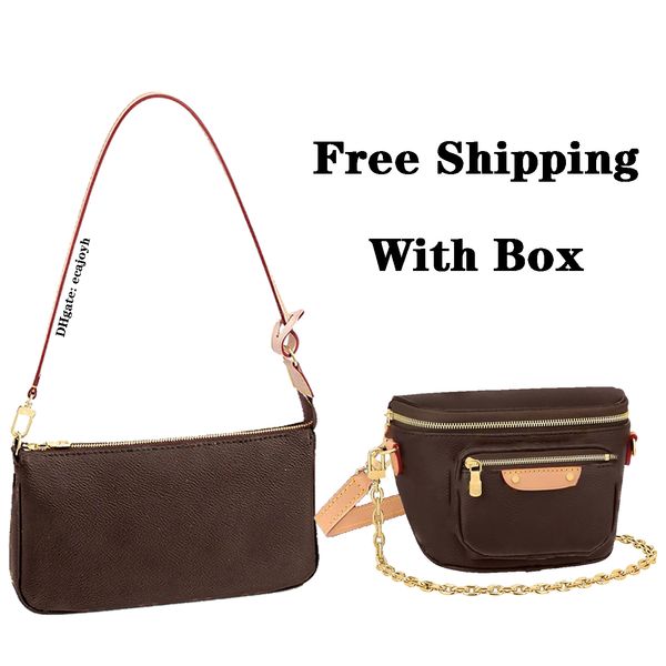 

designer bags crossbody handbag shoulder bag genuine leather womens hobo chest pack luxurys designers pochette accessories chain wallets coi