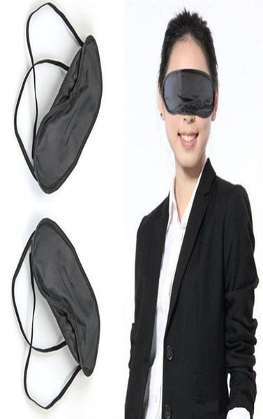 

50 pcs whole gift travel sleeping eye mask black shade blindfold eye patch night economic1480549