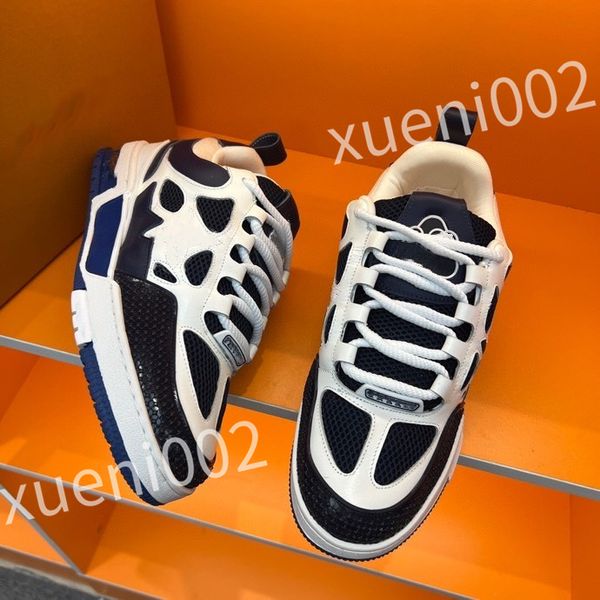 

2023 new designer casual shoes men women sneakers technical fabric breathable shoes chunky rubber sole walking party shoes, Black