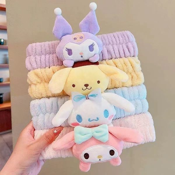 

hair accessories headband 4 colors plush kouromie elastic fashion soft girl infant headband, Blue