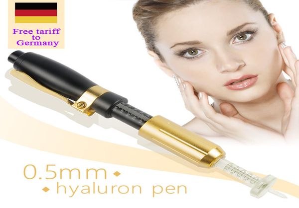 

hyaluron pen gun 5ml hyaluronic atomizer wrinkle removal skin lift anti aging water syringe injection needless1171371, Black;white