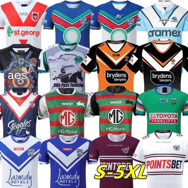 

50f1 2023 men's rugby jersey fans t shirts sharks rabbitohs training singlet all league vest size s-5xl, White;black