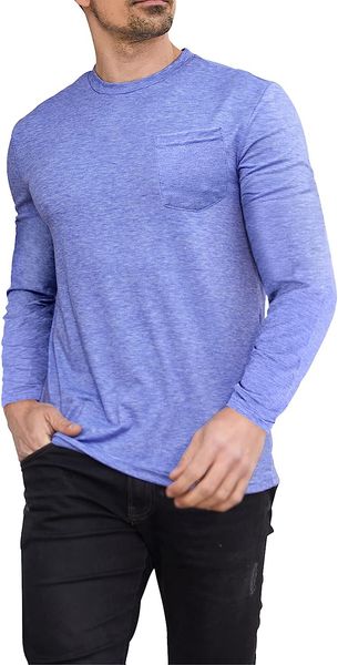 

men big & tall shirt long sleeve soft t-shirt slim fit long shirts, White;black