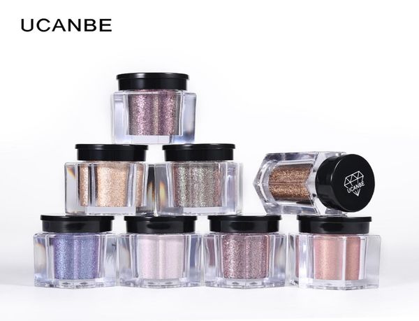 

ucanbe 8 pcsset shimmer eyeshadow powder makeup set glitter pigment eyes shadow loose powder waterproof nude eye cosmetic7062816