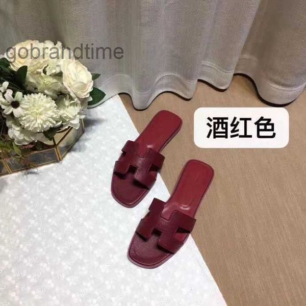 

oran summer h slippers designer higsetting sandal women's slipper 2023 bear shoes beacleather leisure fashion wear rhinestone flat bott