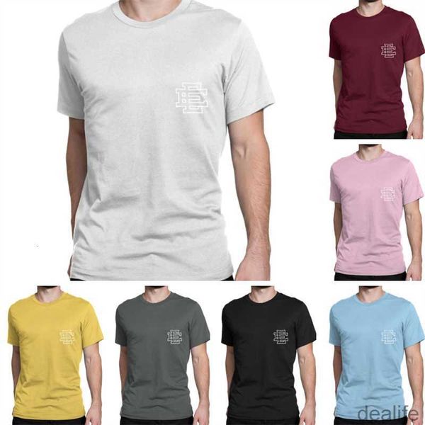 

ee designer mens shirts eric emanuel tees summer casual short sleeve slim fit breathable letter printed round neck street tshirt luxury fash, White;black