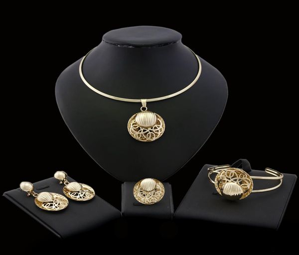 

new bride jewelry set alloyplated eritreanethiopianafrican necklacependantbangleearringring wedding jewelry sets cx2008082210724, Slivery;golden