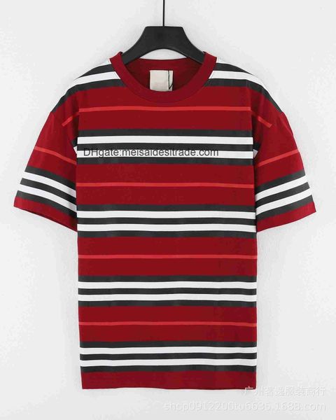 

aaaaa designer luxury t-shirt bur brand the correct version bu home personalized printed letter short sleeved t-shirt casual versatile coupl, White;black