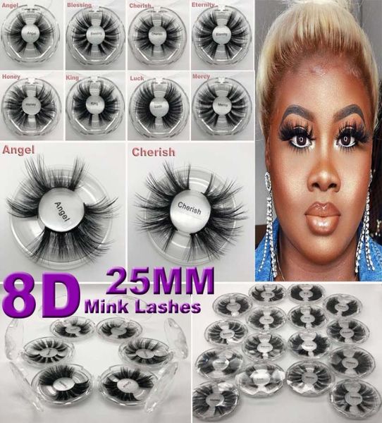 

16 styles 25mm 8d mink false eyelashes soft natural long thick cross handmade false eyelashes 6d mink lashes extension eyelash7023085