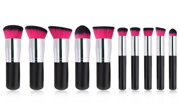 

2020 popular mini wooden makeup brush kit 10pcs cosmetics kit for beauty tools foundation blending blush brush set variou5478609