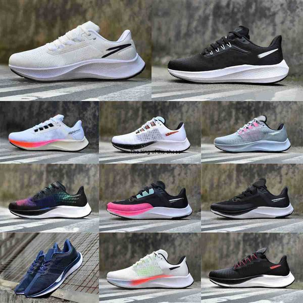 

trainer air zoom pegasus 37 casual shoes men women triple white midnight black navy chlorine blue ribbon wolf grey max 38 39 le greedy true