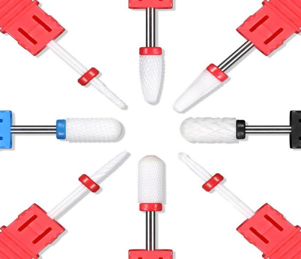 

nad006 1pcs nail ceramic grinding head nail drill bit plastic tool flat head sander apparatus for manicure pedicure tools4411342