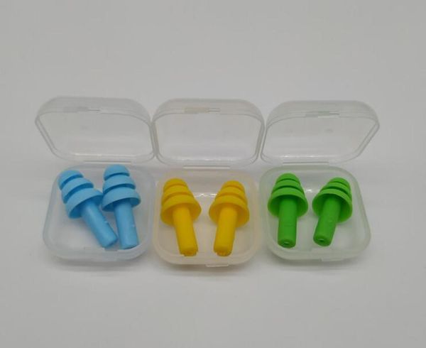

1000pairs silicone earplugs swimmers soft and flexible ear plugs for travelling sleeping reduce noise muntil colors5523326