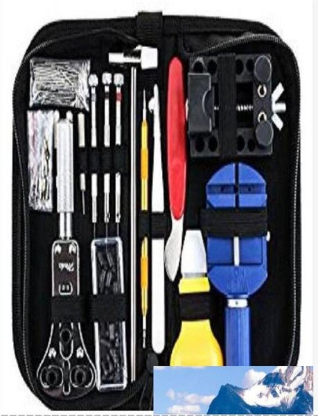 

147pcs watch link pin remover watchmaker case opener repair tool kit set opener link spring bar remover horlogemaker gereedschap6295024