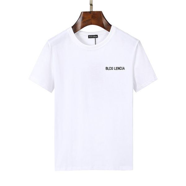 

blcg lencia 2023 summer new 100% cotton fabric t-shirt men print color mens designer t shirt paris fashion tshirts 22419, White;black