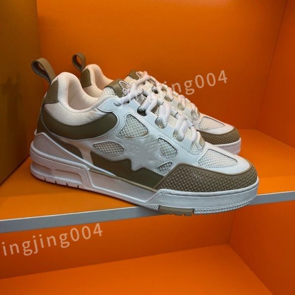 

2023 new luxury men's trainers designer man's casual shoes quality men lace-up sneakers outdoor runing sport shoe fashion mens bas, Black