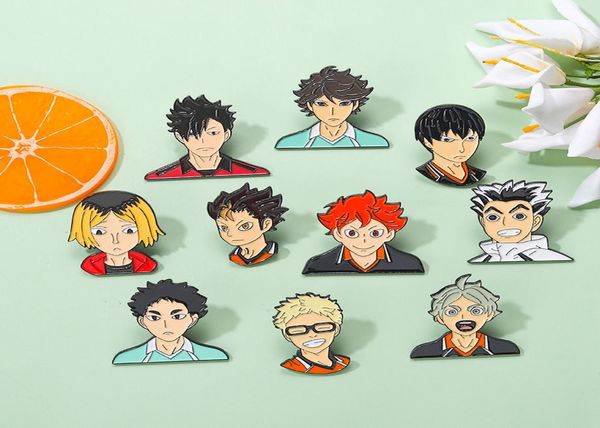 

cute anime cartoon brooches pin for women kids fahsion jewelry shirt coat dress denim bag decor metal enamel pin1218836, Gray