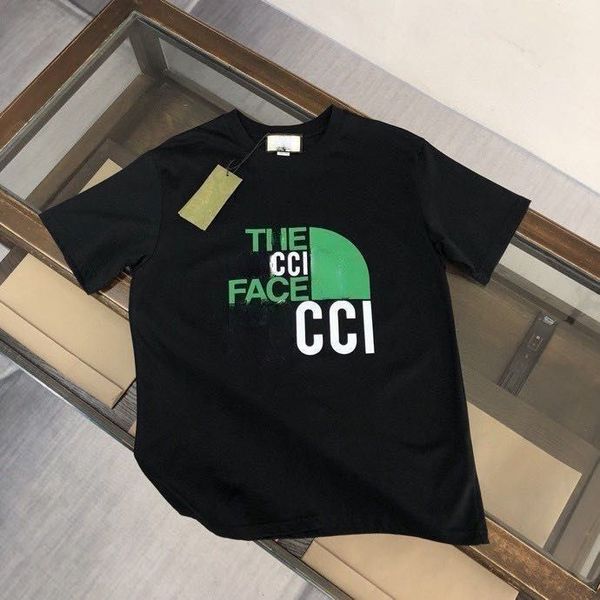 

designer mens and womens t shirt cotton round neck fashion letters short-sleeved spring and summer high street loose trend hip-hop clothing, White;black