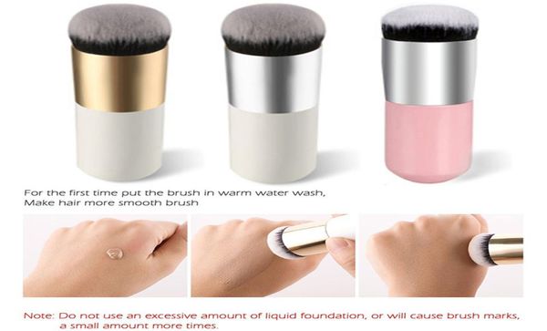 

professional liquid foundation brush wood handle beauty kabuki brush flat synthetic hair makeup brushes 9037256