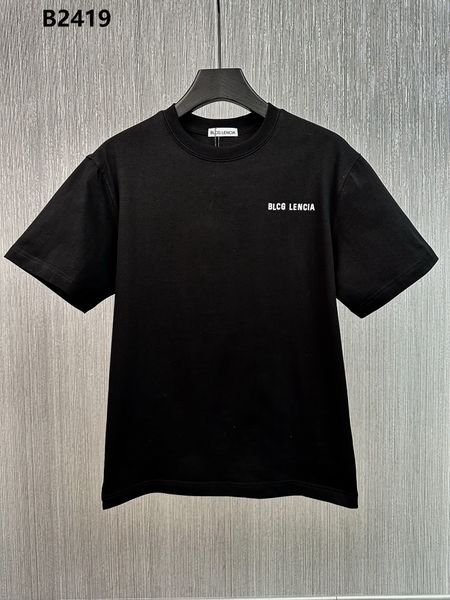 

blcg lencia 2023 summer new 250g 100% cotton fabric t-shirt men print color drop sleeve loose tshirts oversize 22390, White;black