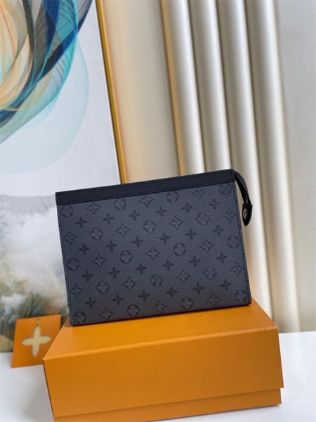 

5a designer classic pochette voyage 27cm wash clutch bag women's men tote cosmetic wallet briefcase pockets bags