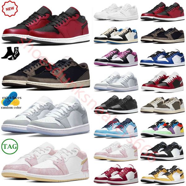 

jumpman 1 low patent bred washed black basketball shoes zion williamson voodoo 1s lows black phantom women men true blue trainers wolf grey