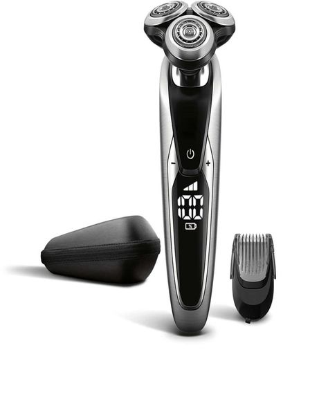 

3 heads electric shavers for men usb rechargeable wet dry electric razor with popup trimmer cordless beard9683224