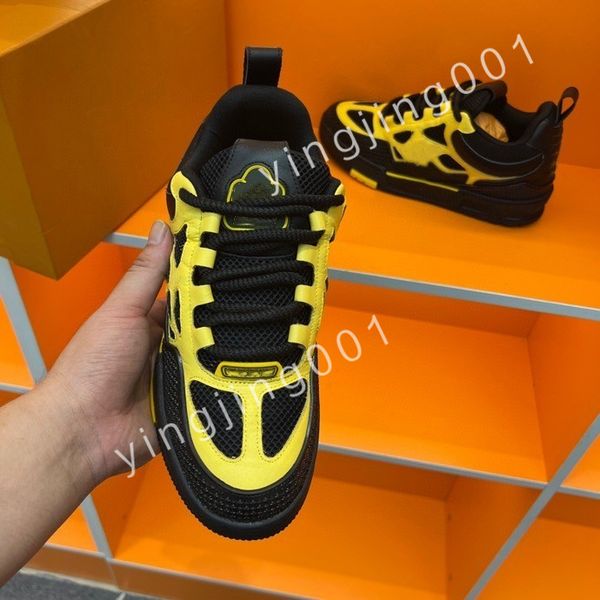 

2023 platform designer boots low casual shoes sneakers women mens fashion party flat leather vintage trainers, Black