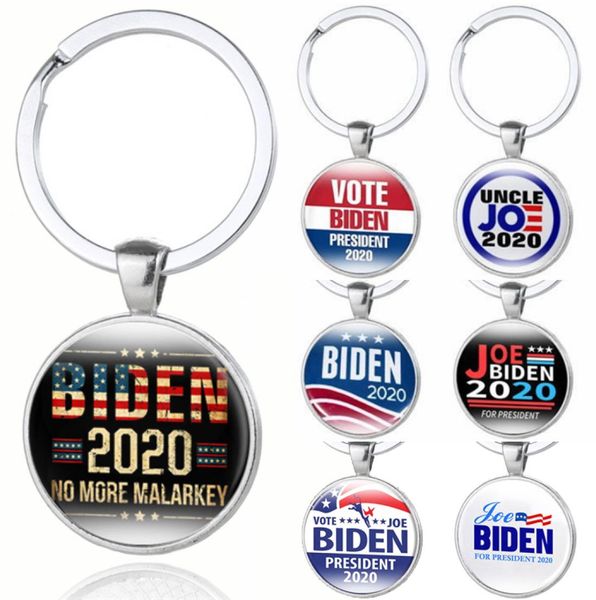 

12 styles joe biden 2020 keychain pendant joe biden for president keyring us president badge key chain party favor whole jj4561204462, Red;brown