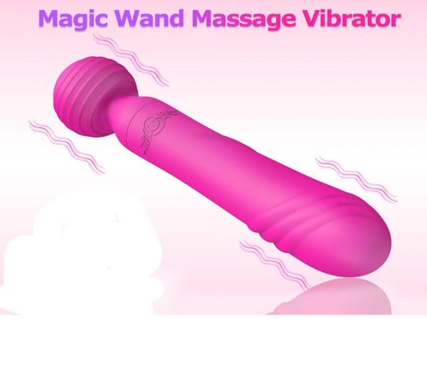 

head massager silicone wand massagers usb charging 12 modes powerful big magic massage vibrators for back neck legs shoulder1238737
