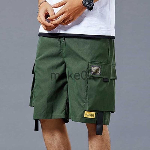 

men's plus size shorts cargo shorts for men 2023 summer hip hop men cargo shorts multipockets drawstring stretchy waist summer shorts t