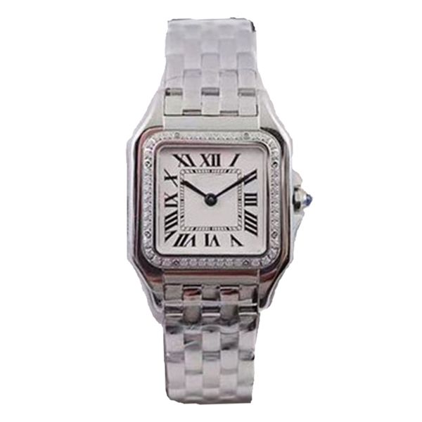 

lady rectangular quartz watch stainless steel fastrack watches for womens gold watches sapphire luminous diving watch designer wristwatches, Slivery;brown