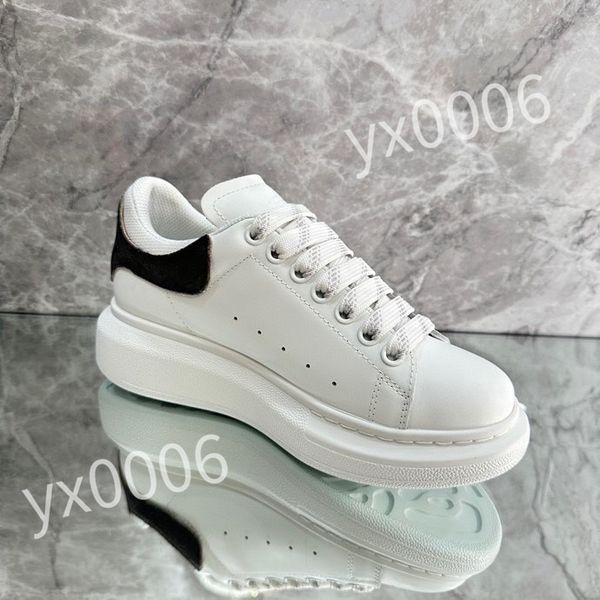 

2023 new designers sneaker casual shoe sole white black leather womens mens high-quality flat lace up trainers sneakers size 35-46