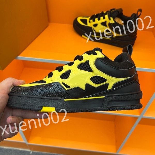 

r casual shoes men women sneakers technical fabric breathable shoes chunky rubber sole walking party shoes, Black