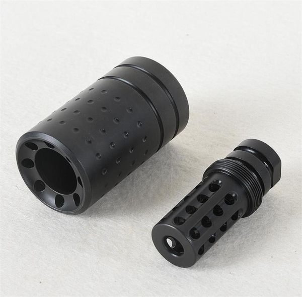 

steel reducing impact cnc 223556 12x28 thread muzzle brake with outer sleeve9183351