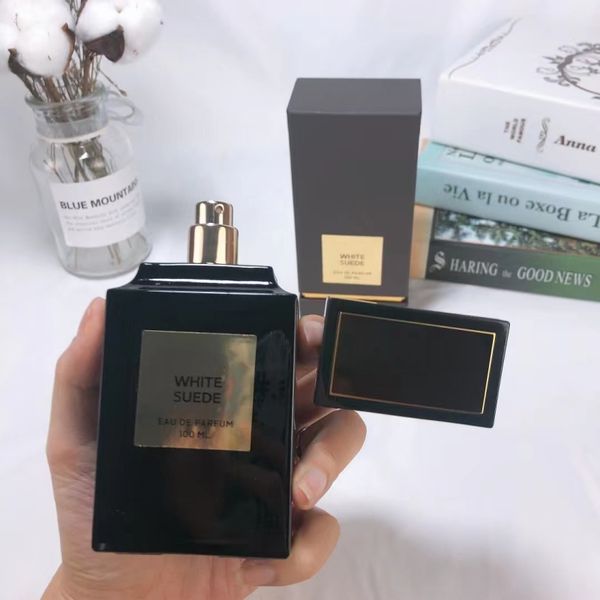 

luxury design original perfume white suede 100ml men parfum spray good smell long time lasting scent high version quality fast ship