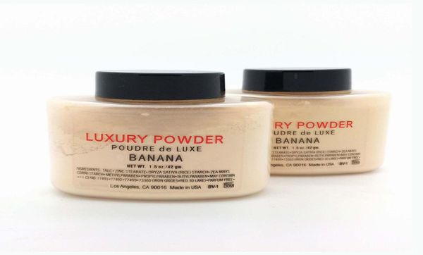 

in stock epacket luxury powder 42g new natural face loose powder waterproof nutritious banana7152546