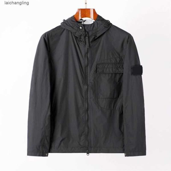 

jackets autumn spring new style stone brand designer men's coat fashion trendy men sports outerwear clothing casual zipper coats is h4u, Black;brown