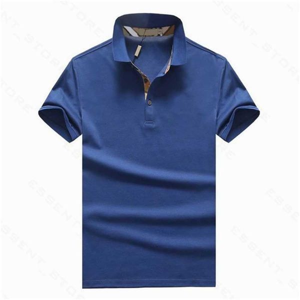 

polos 2022 mens summer bur shirts brand clothing cotton sleeve business design t shirt casual striped designer breathable clothes es4553 ckz, White;black
