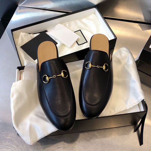 

designer loafers women summer princetown lace velvet slippers mules genuine leather flats with buckle bees snake pattern with bag 35-43, Black