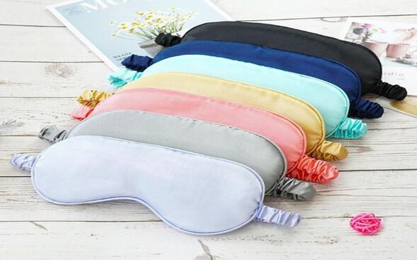 

silk sleep masks rest shading eye mask padded shade cover eyepatch travel relax aid blindfolds eyemask epacket2706012