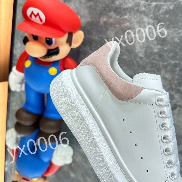 

2023 luxury designers sneaker casual shoes sole white black leather womens mens high-quality flat lace up trainers sneakers size 35-46