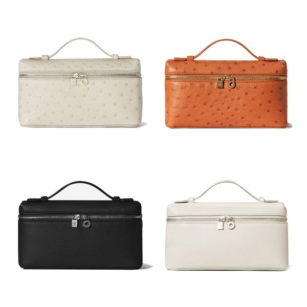 

handbag travel quilted loro piana luxurys designer lady shoulder bags tote purses genuine leather fashion toiletry clutch bag cross body wom