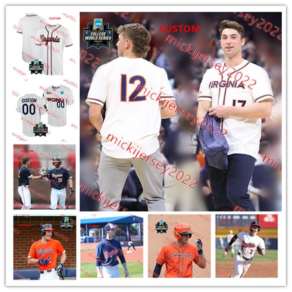 

ethan anderson 2023 cws virginia cavaliers baseball jersey casey saucke jake gelof kyle teel griff o'ferrall ethan o'donnell harri, Black