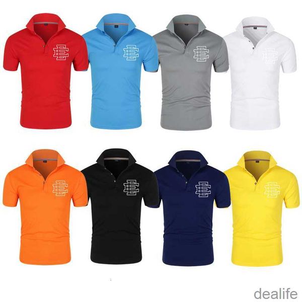 

designer ee mens t shirt eric emanuel t-shirts fitness tees lapel breathable polos summer casual street fashion zjno, White;black