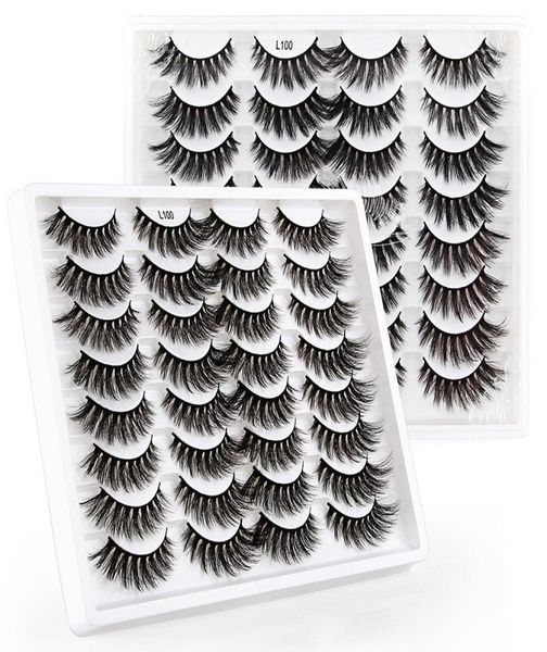 

16pairset false eyelash faux 3d mink eyelashes natural thick long eye lashes extension fluffy makeup cruelty 9683872