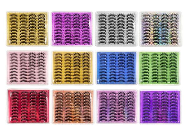 

203040pairs false eyelash mix style faux 3d mink eyelashes natural thick long eye lashes extension makeup cruelty lash2187268