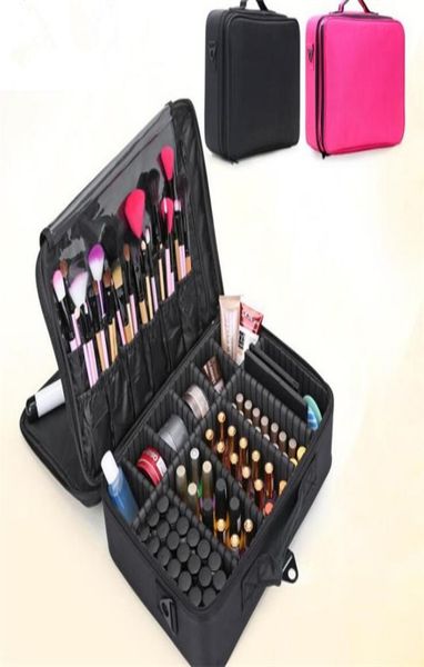 

makeup brush bag case make up organizer toiletry bag storage cosmetic bag large nail art tool boxes with portable x1806933724