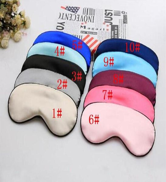 

healthy life dhl silk imitation sleep rest eye mask eye shade cover padded shade cover travel relax masks aid blindfold8876487