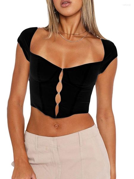 

women's blouses women s y2k floral cut out sleeveless halter with v-neckline - perfect for summer club and streetwear fashion, White